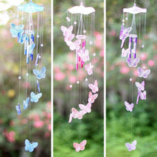 Load image into Gallery viewer, Lucky Butterfly Hanging Wind Chime Bell Garden Decoration Ornament Gift Home Decoration Fashion High-end Gift Butterfly Gift Grandmother Gift Mother Gift Birthday Gift Festival Gift Witness Friendship Outdoor Wind Chime Garden Decor