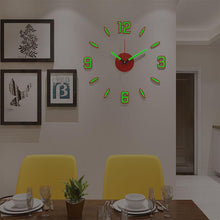 Load image into Gallery viewer, Luminous Clock Home Simplicity Silent Fashion Wall Clock Analog Timekeeper for Home Living Room Bedroom Office Battery-Powered Modern House Decoration Silent Clock Decor with Number Sticker Living Room Creative Wall Stickers Bedroom Wall Clock