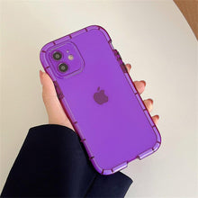 Load image into Gallery viewer, Luminous Shockproof Bumper Phone Case For iPhone 11 14 Pro Max 12 11 13 Pro Max X XR XS Max Transparent Back Cover Full Bumper Case Strong Classic Phone Case