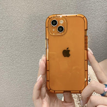 Load image into Gallery viewer, Luminous Shockproof Bumper Phone Case For iPhone 11 14 Pro Max 12 11 13 Pro Max X XR XS Max Transparent Back Cover Full Bumper Case Strong Classic Phone Case