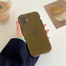 Load image into Gallery viewer, Luminous Shockproof Bumper Phone Case For iPhone 11 14 Pro Max 12 11 13 Pro Max X XR XS Max Transparent Back Cover Full Bumper Case Strong Classic Phone Case