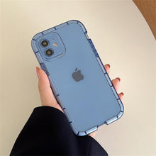 Load image into Gallery viewer, Luminous Shockproof Bumper Phone Case For iPhone 11 14 Pro Max 12 11 13 Pro Max X XR XS Max Transparent Back Cover Full Bumper Case Strong Classic Phone Case