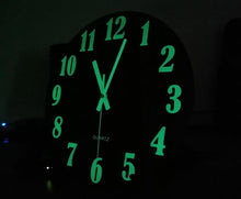 Load image into Gallery viewer, Luminous Wall Clock Silent Non-Ticking Quartz Wall Clocks Large Luminous Function Numbers and Hands Battery Operated Decorative Wall Clock for Office 12 Inch Wooden Silent Non-Ticking Kitchen Wall Clocks With Night Lights For Indoor/Outdoor Living Room