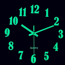 Load image into Gallery viewer, Luminous Wall Clock Silent Non-Ticking Quartz Wall Clocks Large Luminous Function Numbers and Hands Battery Operated Decorative Wall Clock for Office 12 Inch Wooden Silent Non-Ticking Kitchen Wall Clocks With Night Lights For Indoor/Outdoor Living Room