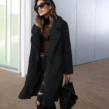 Load image into Gallery viewer, Luxurious Autumn Winter Jacket Female Coat Solid Color Fleece Coats Casual Outerwear Warm Soft Cardigan Fur Jackets For Female Clothes