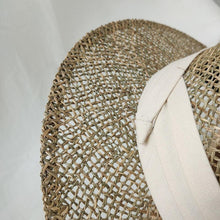 Load image into Gallery viewer, Luxurious New Handmade Straw Beach Hat For Women Summer Hat Luxury Cap Fashion Straw Hat Flat Sun Protection Hats Beautiful Unique Design 55-60cm