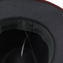 Load image into Gallery viewer, Luxurious Unique Couple Hats Wide Brim Fedora Hat Winter Autumn Trendy Fedora Hat Women Black Red Wedding Hat With Feather Belts For Hats Men Beautiful Gentleman Elegant Classical Hat