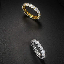 Load image into Gallery viewer, Luxury 6 CTTW Sterling Silver CZ Eternity Ring