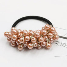 Load image into Gallery viewer, Luxury Big Elegant White Pearl Hair Ties Beads Girls Scrunchies Rubber Bands Ponytail Holders Hair Accessories Elastic Hair Band Ponytail Holder Accessories for Women