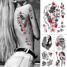 Load image into Gallery viewer, Luxury Big Waterproof Temporary Sticker Tattoo Large Flowers And Animals Body Tattos For Womens