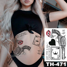 Load image into Gallery viewer, Luxury Big Waterproof Temporary Sticker Tattoo Large Flowers And Animals Body Tattos For Womens