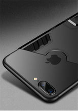 Load image into Gallery viewer, Luxury Black Cool Armor Case For iPhone 8 7 6 6S Plus 5 5s Shockproof Case For iPhone X XS MAX XR Stand Cover Case Heavy Duty Shockproof Armor Dual Layer Protection Back Case Cover