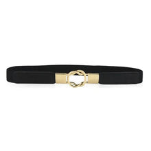 Load image into Gallery viewer, Luxury Black Elastic Women Belt Unique Belt Stretch Waistband Stylish Women Vintage Waist Belts