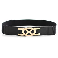 Load image into Gallery viewer, Luxury Black Elastic Women Belt Unique Belt Stretch Waistband Stylish Women Vintage Waist Belts