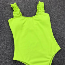 Load image into Gallery viewer, Luxury Black Female Swimsuit Vintage One Piece Ruffled Push Up Tummy Control Swimwear Halter One Piece Slimming Retro Swimsuit Women's Plus Size Push Up Bathing Suit Solid Red Swimwear Women Padded Bathing Suits