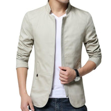 Load image into Gallery viewer, Luxury Black Mens Jacket Fashion Jacket Men Slim Fit Business Casual Male Jackets Warm Outdoor Men's Lightweight Cotton Jacket Elegant Slim Men Solid Color Clothing