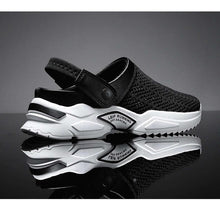 Load image into Gallery viewer, Luxury Black Mens Shoes Flip Flops Platform Slipper Sandals Men Shoe Summer Tennis Fitness Gym Garden Clog Shoes Sandals Summer Indoor Outdoor Walking Slipper