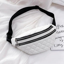 Load image into Gallery viewer, Luxury Black PU Leather Fashion Women Waist Bag Waterproof Fanny Pack Beautiful Design Fanny Pack Cool Travel Waist Bag