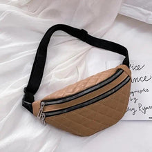 Load image into Gallery viewer, Luxury Black PU Leather Fashion Women Waist Bag Waterproof Fanny Pack Beautiful Design Fanny Pack Cool Travel Waist Bag
