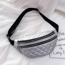Load image into Gallery viewer, Luxury Black PU Leather Fashion Women Waist Bag Waterproof Fanny Pack Beautiful Design Fanny Pack Cool Travel Waist Bag