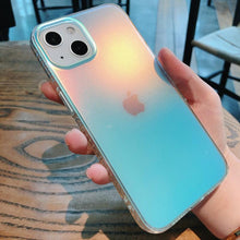 Load image into Gallery viewer, Luxury Colorful Phone Case for iPhone 14 13 Pro Max 12 11 XS X XR 7 Plus 12 13 Mini Shockproof Clear Protective Case Shock-Absorbing Bright Cover Shiny Finish Back Cover