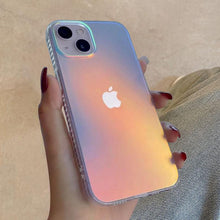 Load image into Gallery viewer, Luxury Colorful Phone Case for iPhone 14 13 Pro Max 12 11 XS X XR 7 Plus 12 13 Mini Shockproof Clear Protective Case Shock-Absorbing Bright Cover Shiny Finish Back Cover