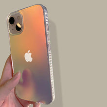 Load image into Gallery viewer, Luxury Colorful Phone Case for iPhone 14 13 Pro Max 12 11 XS X XR 7 Plus 12 13 Mini Shockproof Clear Protective Case Shock-Absorbing Bright Cover Shiny Finish Back Cover