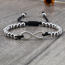 Load image into Gallery viewer, Luxury Copper Beads Pendant Beaded Bracelet Adjustable Life Tree Word Heart Shape Alloy Charm Bangles Couple Wrist Gold Bracelets For Women Bracelet Set Stretch Stackable Bracelets