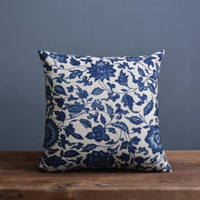 Load image into Gallery viewer, Luxury Decorative Throw Square Linen Pillowcase Blue And White Flower Bedroom Room Sofa Porcelain Printed Cushion Cover Decorative Sofa Throw Pillow Car Chair Home Decor Pillow Case Soft Design