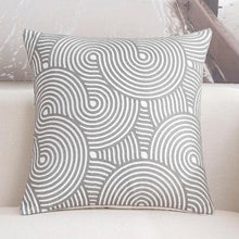 Load image into Gallery viewer, Luxury Embroidered Pink Pillow Cover Elegant Cushions Cover For Sofa Flower Geometric Cotton Pillow Case Throw Pillow Covers Modern Geometric Pillowcase Throw Cushion Cover for Bed Couch Sofa Office Decor 45*45