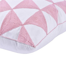 Load image into Gallery viewer, Luxury Embroidered Pink Pillow Cover Elegant Cushions Cover For Sofa Flower Geometric Cotton Pillow Case Throw Pillow Covers Modern Geometric Pillowcase Throw Cushion Cover for Bed Couch Sofa Office Decor 45*45