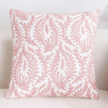 Load image into Gallery viewer, Luxury Embroidered Pink Pillow Cover Elegant Cushions Cover For Sofa Flower Geometric Cotton Pillow Case Throw Pillow Covers Modern Geometric Pillowcase Throw Cushion Cover for Bed Couch Sofa Office Decor 45*45