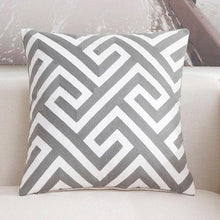 Load image into Gallery viewer, Luxury Embroidered Pink Pillow Cover Elegant Cushions Cover For Sofa Flower Geometric Cotton Pillow Case Throw Pillow Covers Modern Geometric Pillowcase Throw Cushion Cover for Bed Couch Sofa Office Decor 45*45