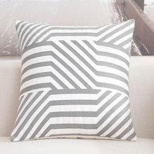 Load image into Gallery viewer, Luxury Embroidered Pink Pillow Cover Elegant Cushions Cover For Sofa Flower Geometric Cotton Pillow Case Throw Pillow Covers Modern Geometric Pillowcase Throw Cushion Cover for Bed Couch Sofa Office Decor 45*45