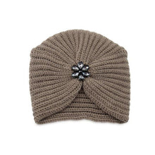 Load image into Gallery viewer, Luxury Fashion Ready To Wear Soft Cashmere Muslim Inner Hijab Caps Turban Cashmere Cross Elegant Wrap Head Hat Wool Lightweight Knitting Hijab Bonnet Cap For Women