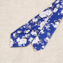 Load image into Gallery viewer, Luxury Flower Handmade Cotton Ties For Men Classic Colorful Printed Floral Designs Necktie For Wedding