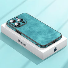 Load image into Gallery viewer, Luxury Full Protection Bumper Shockproof Business Leather Phone Case For iPhone 14 13 12 11 Pro Max Plus Cover Slim Leather Luxury PU Flexible Bumper Non-Slip Grip Shockproof Full Body Protective Cover