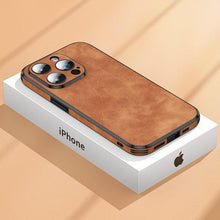 Load image into Gallery viewer, Luxury Full Protection Bumper Shockproof Business Leather Phone Case For iPhone 14 13 12 11 Pro Max Plus Cover Slim Leather Luxury PU Flexible Bumper Non-Slip Grip Shockproof Full Body Protective Cover