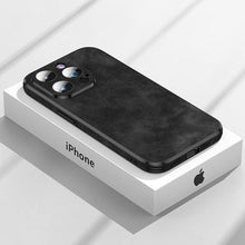 Load image into Gallery viewer, Luxury Full Protection Bumper Shockproof Business Leather Phone Case For iPhone 14 13 12 11 Pro Max Plus Cover Slim Leather Luxury PU Flexible Bumper Non-Slip Grip Shockproof Full Body Protective Cover