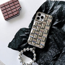 Load image into Gallery viewer, Luxury Gold Plating Electroplated Bracelet Cute Compatible with iPhone Diamond Case Luxury Sparkle Glitter Rhinestone Phone Case For iPhone 14 13 Promax 11 12 Pro Max Mini Xs Max XR 8 7 Plus Mirror Cover