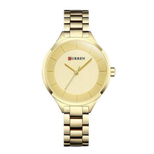 Load image into Gallery viewer, Luxury Gold Womens Watch Stainless Steel Ladies Wrist Watches Analog Quartz Watch Steel Quartz Ladies Watch Waterproof Stainless Steel Wrist Watch For Women