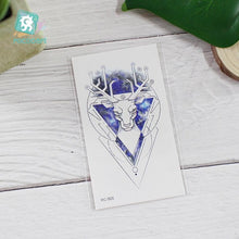 Load image into Gallery viewer, Luxury Head Deer Waterproof Temporary Stickers Tattoo Modern Colorful Tatoo For Women Men