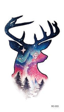 Load image into Gallery viewer, Luxury Head Deer Waterproof Temporary Stickers Tattoo Modern Colorful Tatoo For Women Men