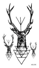 Load image into Gallery viewer, Luxury Head Deer Waterproof Temporary Stickers Tattoo Modern Colorful Tatoo For Women Men