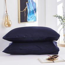 Load image into Gallery viewer, Luxury Ladies Satin Pillowcase Satin Silk Ultra Soft Standard Pillowcase Silk Satin Pillow Cases For Hair and Skin Soft King Queen Elegant Standard Bedding Pillowcase Cushion Cover Home Decor