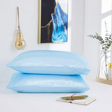 Load image into Gallery viewer, Luxury Ladies Satin Pillowcase Satin Silk Ultra Soft Standard Pillowcase Silk Satin Pillow Cases For Hair and Skin Soft King Queen Elegant Standard Bedding Pillowcase Cushion Cover Home Decor