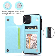 Load image into Gallery viewer, Luxury Leather Case For iPhone 14 12 13 Pro Comfortable Soft Wallet Card Slots Phone Flip Cover Wallet Case with Card Holder for iPhone