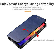 Load image into Gallery viewer, Luxury Leather Flip Case For Xiaomi Redmi Note 9 9S 10 5G 10S 11 11S 8 Pro 8T 7 + Plus Wallet Cover On Redmi 7A 6 6A 9 9A 9C 9T Durable Leather flip Back Covers