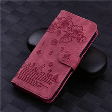 Load image into Gallery viewer, Luxury Leather Flip Phone Case For iPhone 14 13 Pro Max 11 12 Mini XR X XS Max Magnetic Wallet Bracket Cover PU Leather Stylish Case with Credit Card Holder Flip Drop Protection Shockproof Phone Cover