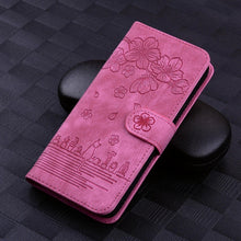 Load image into Gallery viewer, Luxury Leather Flip Phone Case For iPhone 14 13 Pro Max 11 12 Mini XR X XS Max Magnetic Wallet Bracket Cover PU Leather Stylish Case with Credit Card Holder Flip Drop Protection Shockproof Phone Cover